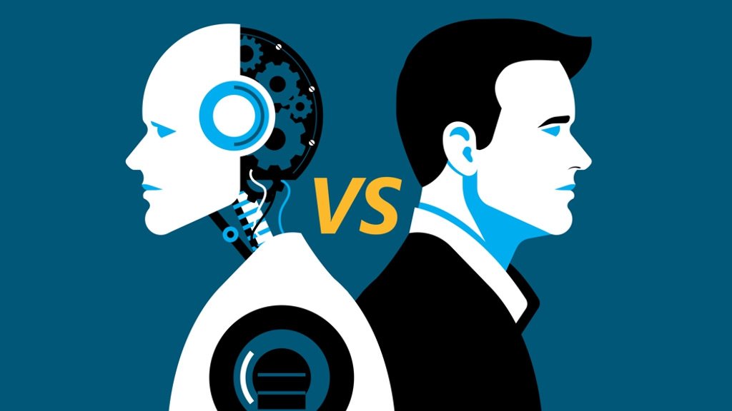 Side-by-side comparison of human-generated vs. AI-enhanced content