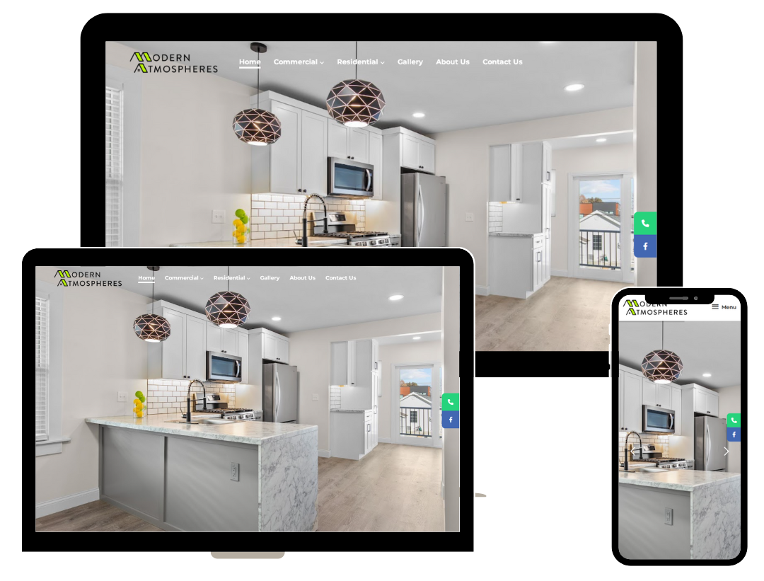 Modern Atmospheres Website Screenshot