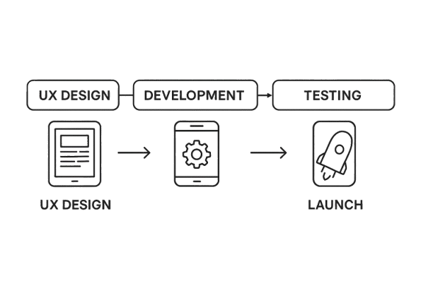 Mobile App Development Flowchart for St. Louis Clients