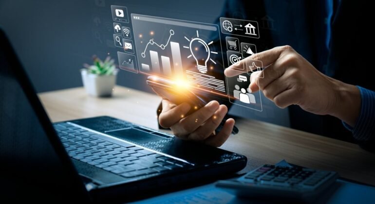 Local Business with Digital Overlay